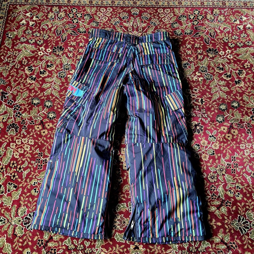 Burton DryRide All Access Pants Boys Cargo Ski Snowboard Medium (7/8) Multicolor